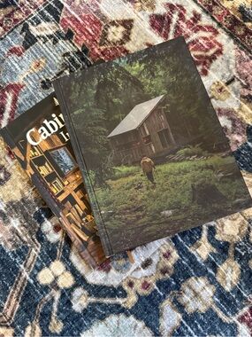 Hardcover Cabin Coffee Table Book - Forest Green Cover